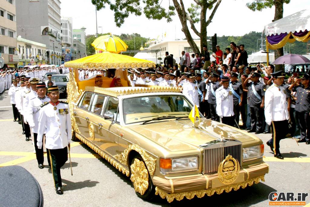 بزرگترین کلکسیون خودروی دنیا-خودروی طلا کاری شده سلطان